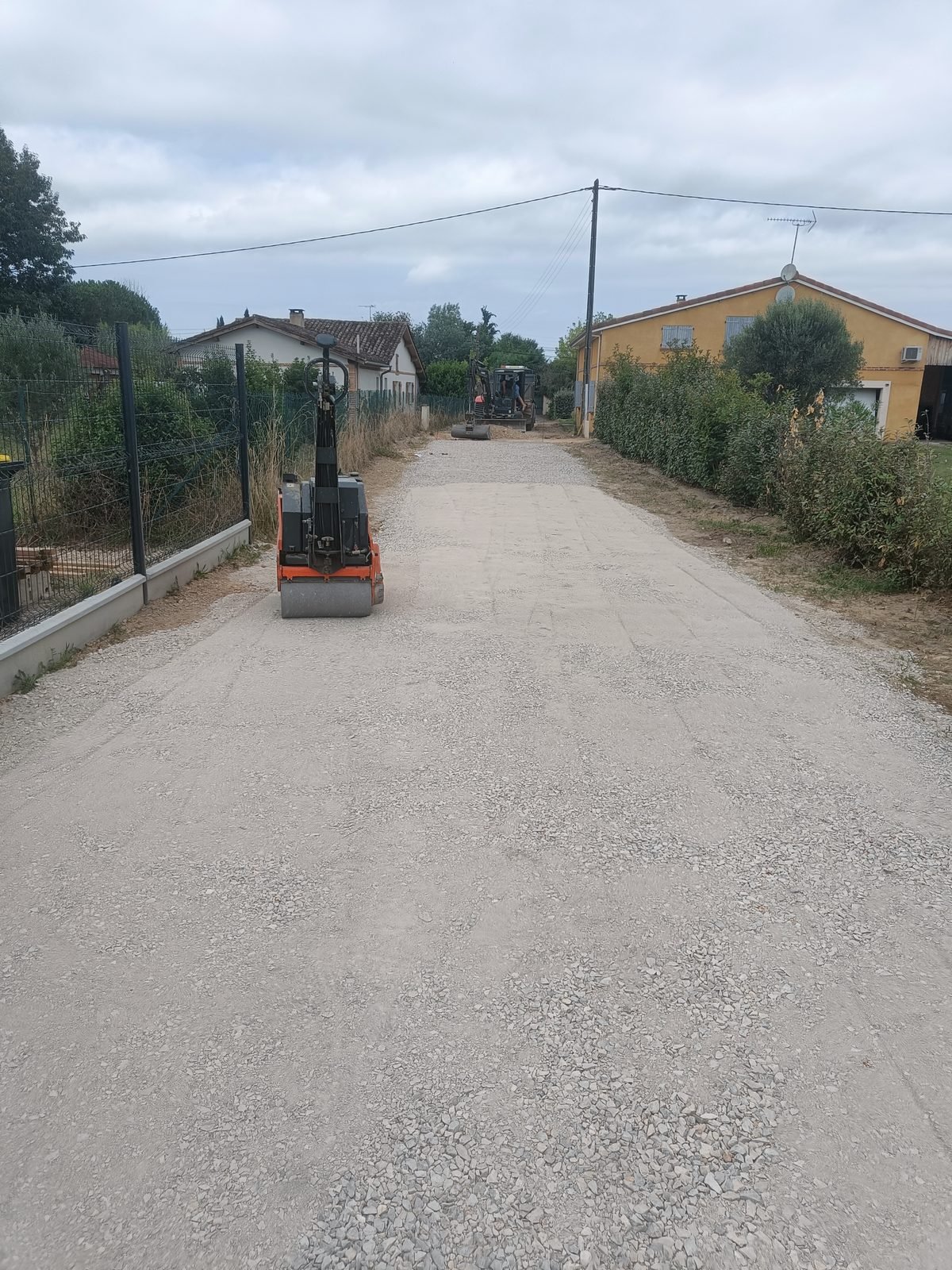 Terrassement et VRD en préparation d'un chantier